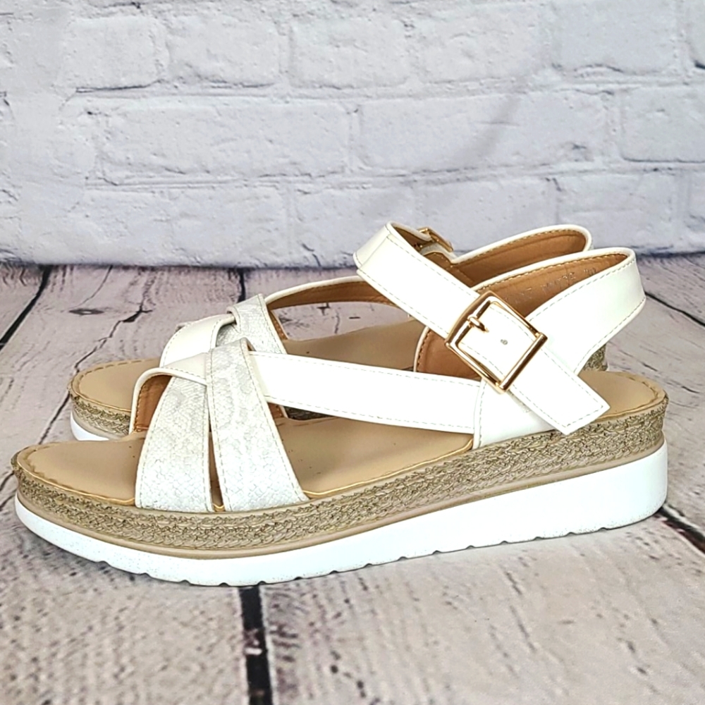 Patrizia by Spring Step white sandals, 38.